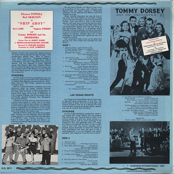 Eleanor Powell , Red Skelton , Bert Lahr , Tommy Dorsey And His Orchestra , Frank Sinatra , Virginia O'Brien - Ship Ahoy / Las Vegas Nights | Hollywood Soundstage (H.S. 5011) - 4 Eleanor Powell , Red Skelton , Bert Lahr , Tommy Dorsey And His Orchestra , Frank Sinatra , Virginia O'Brien - Ship Ahoy / Las Vegas Nights | Hollywood Soundstage (H.S. 5011) - 4