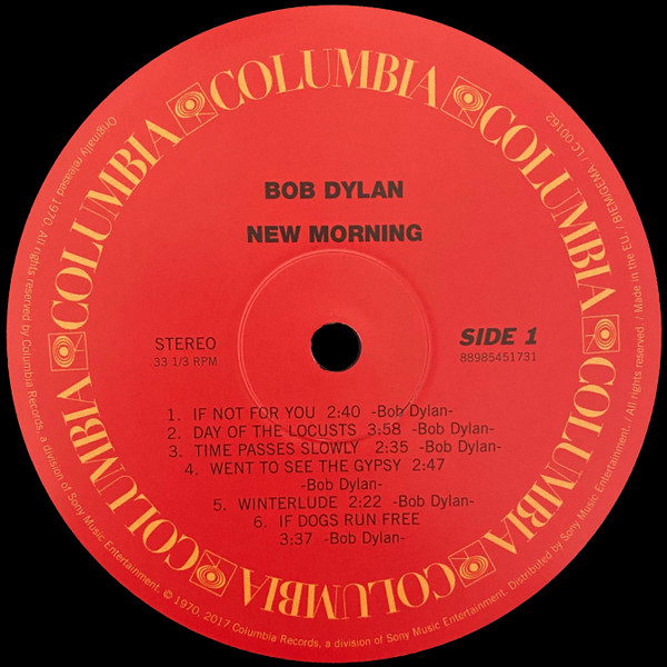 Bob Dylan - New Morning | Columbia (88985451731) - 3 Bob Dylan - New Morning | Columbia (88985451731) - 3