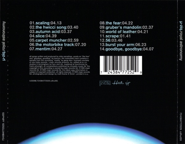 µ-Ziq - Royal Astronomy | Hut Recordings (cdhut55) - 2