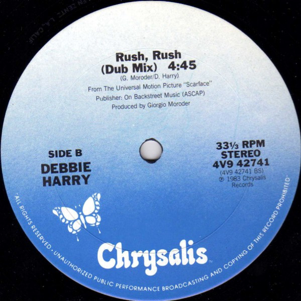 Deborah Harry - Rush Rush (Special Extended Remix) | Chrysalis (4V9 42741) - 4 Deborah Harry - Rush Rush (Special Extended Remix) | Chrysalis (4V9 42741) - 4