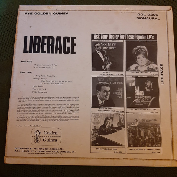 Liberace - Liberace | Pye Golden Guinea Records (GGL.0290) - 2