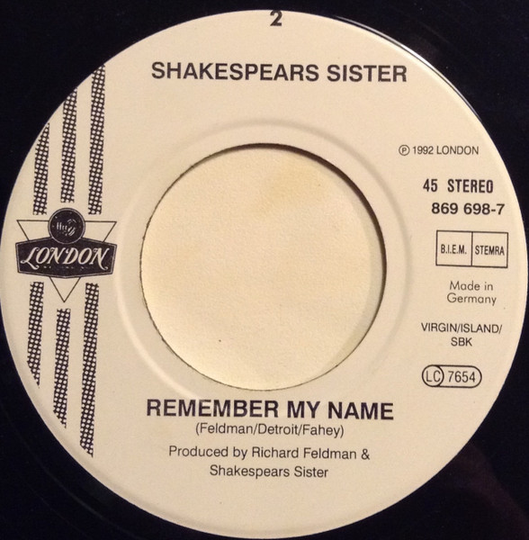 Shakespear's Sister - I Don't Care | London Records (869 698-7) - 4