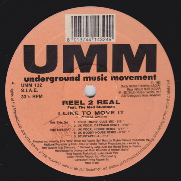 Reel 2 Real Feat. The Mad Stuntman - I Like To Move It | UMM (UMM 132) - main