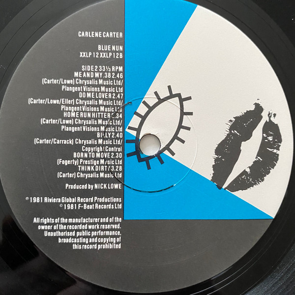 Carlene Carter - Blue Nun | F-Beat (XXLP 12) - 4