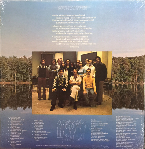 Mahavishnu Orchestra With The London Symphony Orchestra , Michael Tilson Thomas - Apocalypse | Columbia (KC 32957) - 3