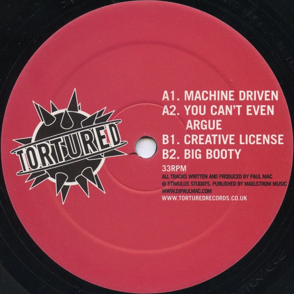 Paul Mac - Machine Driven EP | Tortured Records (PAIN 038) - 2