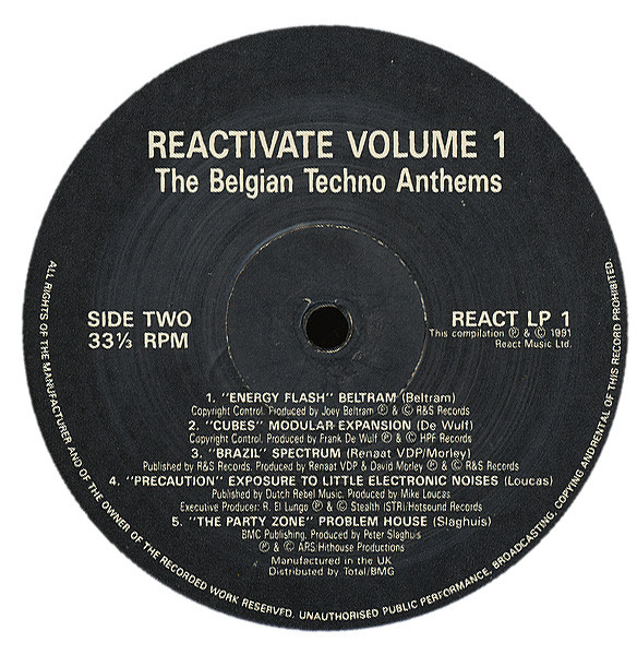 Various - Reactivate Volume #1 - The Belgian Techno Anthems | React (REACT LP 1) - 4 Various - Reactivate Volume #1 - The Belgian Techno Anthems | React (REACT LP 1) - 4