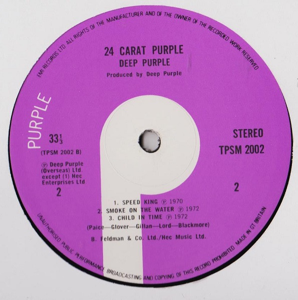 Deep Purple - 24 Carat Purple | Harvest (TPSM 2002) - 2 Deep Purple - 24 Carat Purple | Harvest (TPSM 2002) - 2