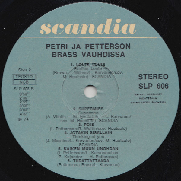 Petri & Pettersson Brass - Vauhdissa | Scandia (SLP 606) - 4