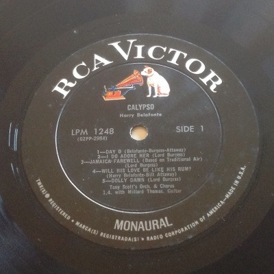 Harry Belafonte - Calypso | RCA Victor (LPM-1248) - 3 Harry Belafonte - Calypso | RCA Victor (LPM-1248) - 3