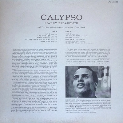 Harry Belafonte - Calypso | RCA Victor (LPM-1248) - 2 Harry Belafonte - Calypso | RCA Victor (LPM-1248) - 2