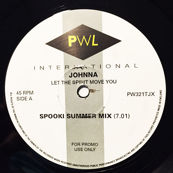 Johnna - Let The Spirit Move You | PWL International (PW321 TJX) - main