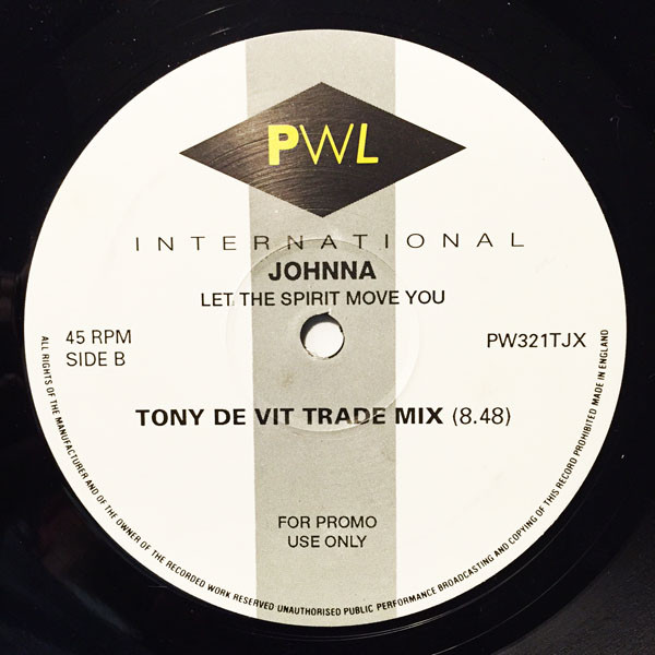 Johnna - Let The Spirit Move You | PWL International (PW321 TJX) - 2
