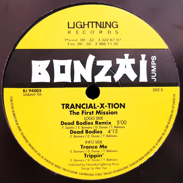 Trancial-X-Tion - The First Mission | Bonzai Jumps (BJ 94005)
