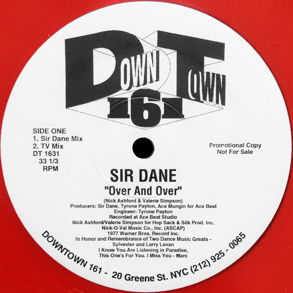 Sir Dane - Over And Over | Downtown 161 (DT1631) - main