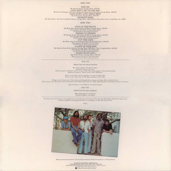 Average White Band - Volume VIII | Atlantic (SD 19266) - 2