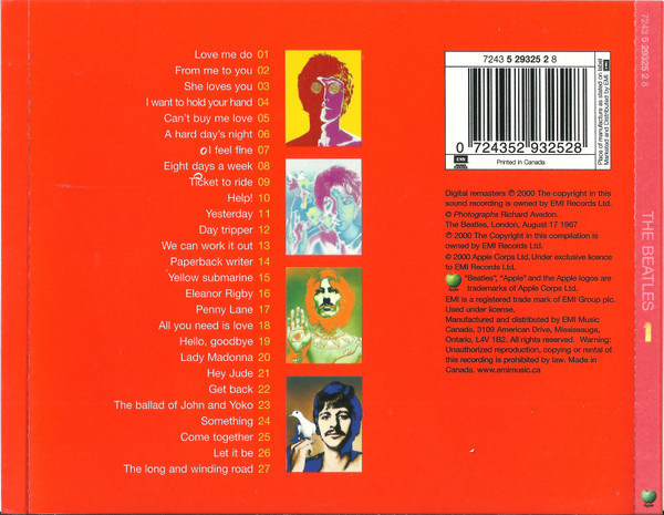The Beatles - 1 [CD] | Apple Records (7243 5 29325 2 8) - 2