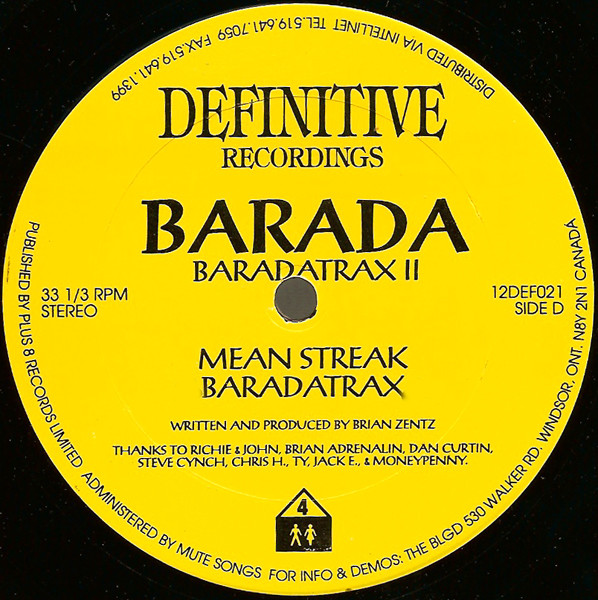 Barada - Baradatrax I & II | Definitive Recordings (12DEF021) - 4 Barada - Baradatrax I & II | Definitive Recordings (12DEF021) - 4