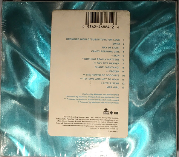 Madonna - Ray Of Light CD | Maverick (9 46884 2) - 2 Madonna - Ray Of Light CD | Maverick (9 46884 2) - 2