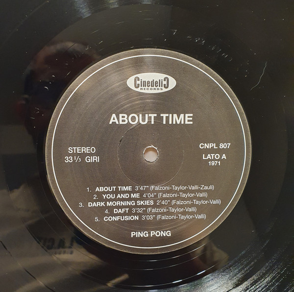 Ping Pong - About Time | Cinedelic Records (CNPL807) - 3