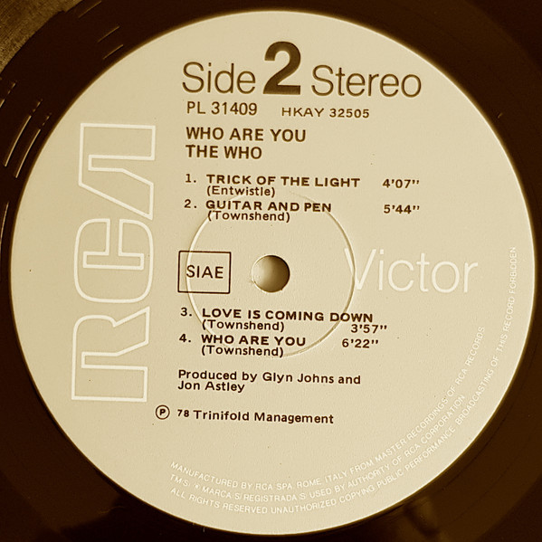 The Who - Who Are You | RCA (PL 31409) - 4