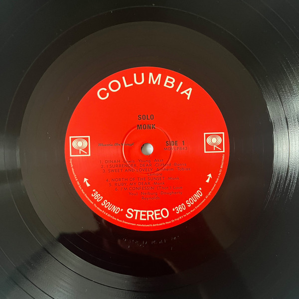Thelonious Monk - Solo Monk | Music On Vinyl (MOVLP843) - 3