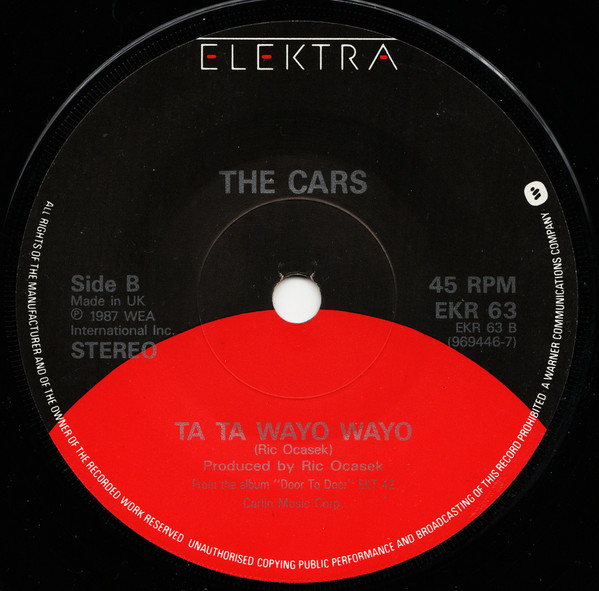 The Cars - You Are The Girl | Elektra (EKR 63) - 4