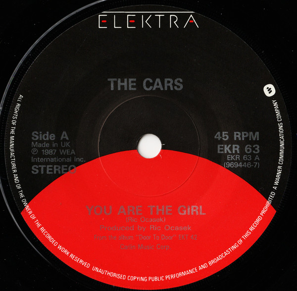 The Cars - You Are The Girl | Elektra (EKR 63) - 3