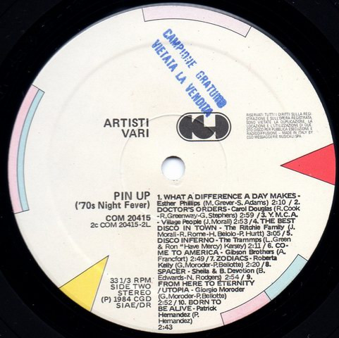 Various - Pin Up ('70s Night Fever) | CGD (COM 20415) - 2 Various - Pin Up ('70s Night Fever) | CGD (COM 20415) - 2