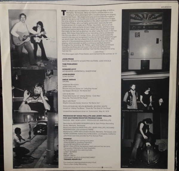 John Prine - Pink Cadillac | Asylum Records (6E-222) - 4 John Prine - Pink Cadillac | Asylum Records (6E-222) - 4