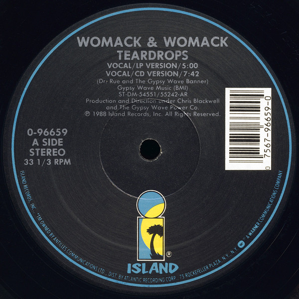 Womack & Womack - Teardrops | Island Records (0-96659)