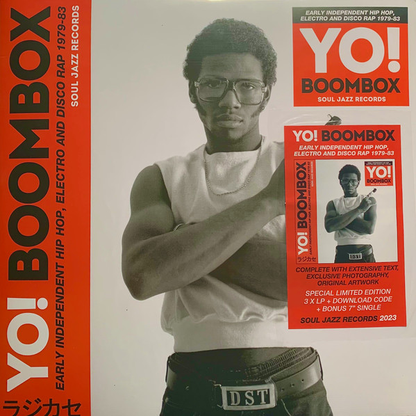 Various - Yo! Boombox (Early Independent Hip Hop, Electro And Disco Rap 1979-83) | Soul Jazz Records (SJR LP530-7) - main Various - Yo! Boombox (Early Independent Hip Hop, Electro And Disco Rap 1979-83) | Soul Jazz Records (SJR LP530-7) - main