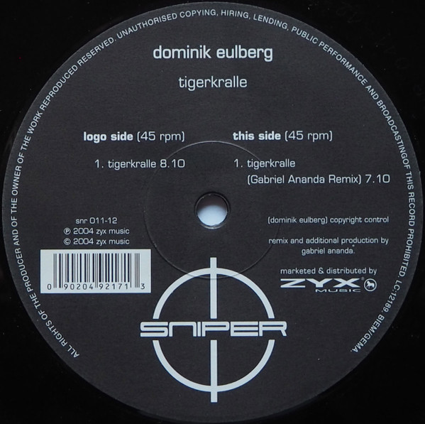 Dominik Eulberg - Tigerkralle | Sniper (snr 011-12) - main Dominik Eulberg - Tigerkralle | Sniper (snr 011-12) - main