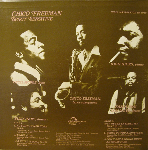 Chico Freeman - Spirit Sensitive | India Navigation (IN 1045) - 2 Chico Freeman - Spirit Sensitive | India Navigation (IN 1045) - 2