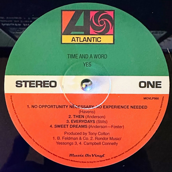 Yes - Time And A Word | Music On Vinyl (MOVLP988) - 3 Yes - Time And A Word | Music On Vinyl (MOVLP988) - 3