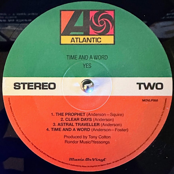 Yes - Time And A Word | Music On Vinyl (MOVLP988) - 4 Yes - Time And A Word | Music On Vinyl (MOVLP988) - 4