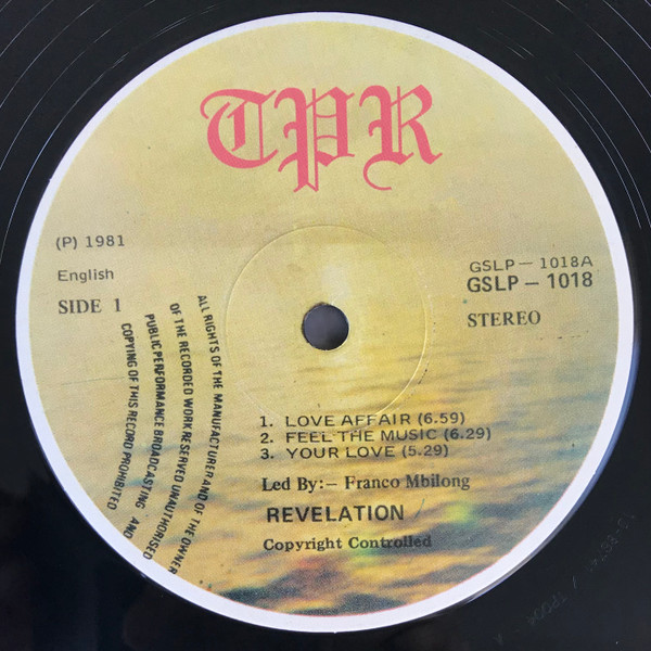 Revelation - Love Affairs | Tambourine Party Records (TPR 004) - 3 Revelation - Love Affairs | Tambourine Party Records (TPR 004) - 3