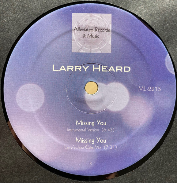 Larry Heard - Missing You | Alleviated Records (ML-2215) - 2