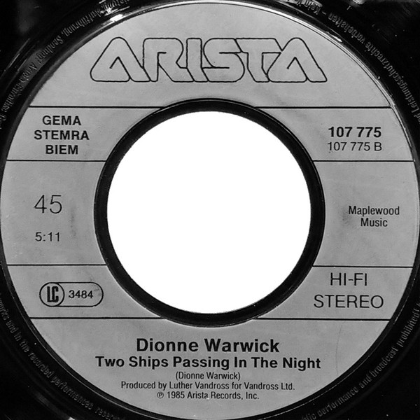 Dionne & Friends featuring Elton John , Gladys Knight and Stevie Wonder - That's What Friends Are For | Arista (107 775) - 4
