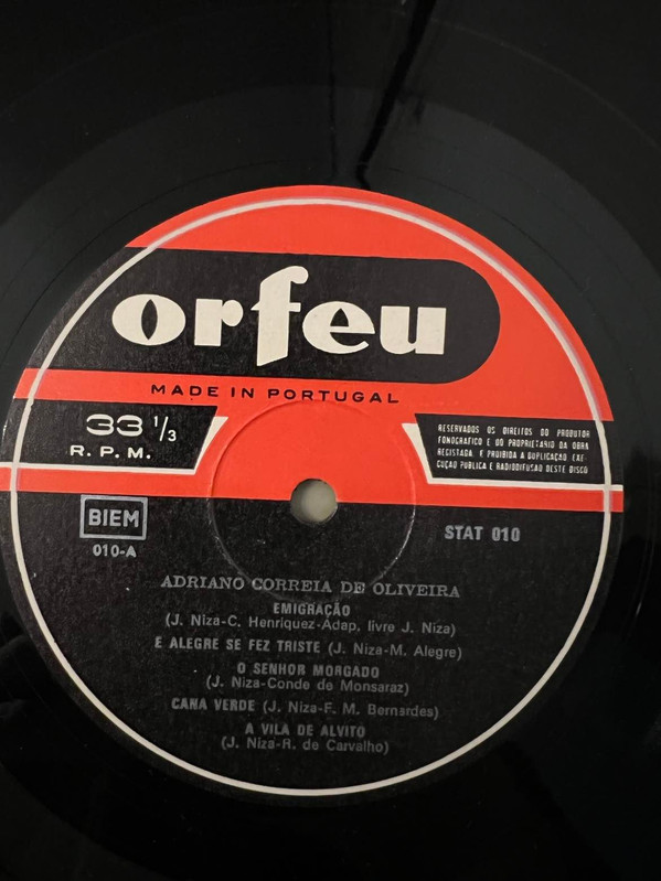 Adriano Correia De Oliveira - Gente De Aqui E De Agora | Orfeu (STAT 010) - 2 Adriano Correia De Oliveira - Gente De Aqui E De Agora | Orfeu (STAT 010) - 2