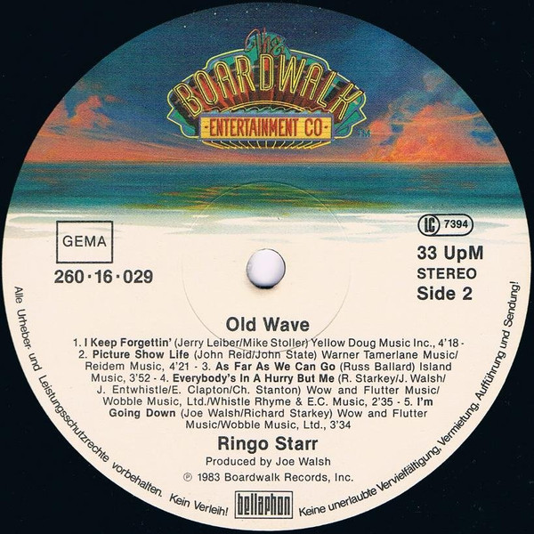 Ringo Starr - Old Wave | The Boardwalk Entertainment Co (260·16·029) - 4