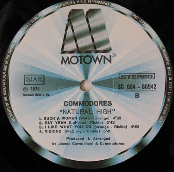 Commodores - Natural High | Motown (3C 064 - 60942) - 4 Commodores - Natural High | Motown (3C 064 - 60942) - 4