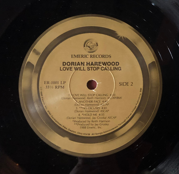 Dorian Harewood - Love Will Stop Calling | Emeric Records (ER-1001 LP) - 4 Dorian Harewood - Love Will Stop Calling | Emeric Records (ER-1001 LP) - 4