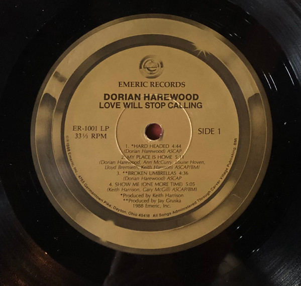 Dorian Harewood - Love Will Stop Calling | Emeric Records (ER-1001 LP) - 3 Dorian Harewood - Love Will Stop Calling | Emeric Records (ER-1001 LP) - 3