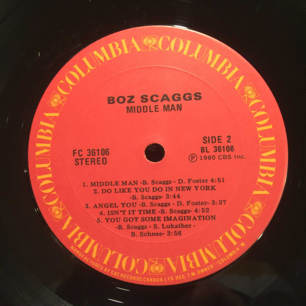 Boz Scaggs - Middle Man | Columbia (FC 36106) - 4 Boz Scaggs - Middle Man | Columbia (FC 36106) - 4