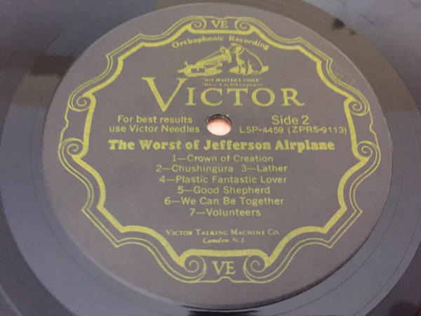 Jefferson Airplane - The Worst Of Jefferson Airplane [Vinyl] | RCA (LSP-4459) - 4