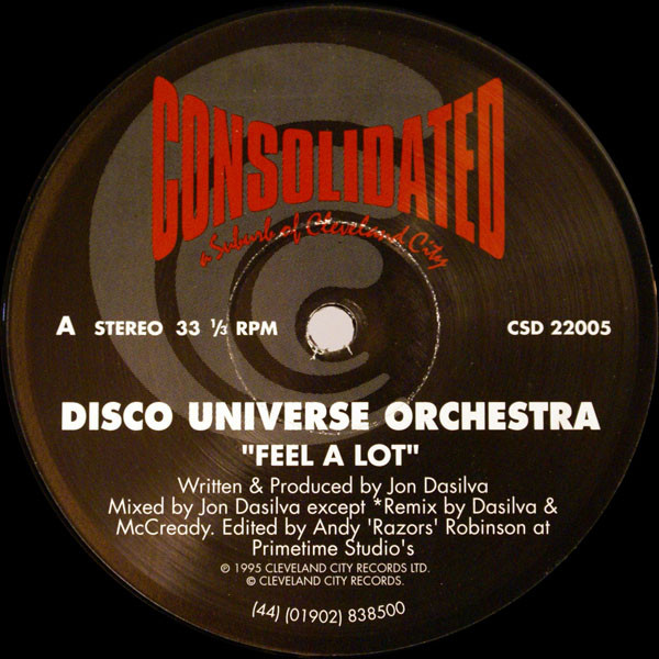 Disco Universe Orchestra - Feel A Lot / Jack Me | Consolidated (CSD 22005)