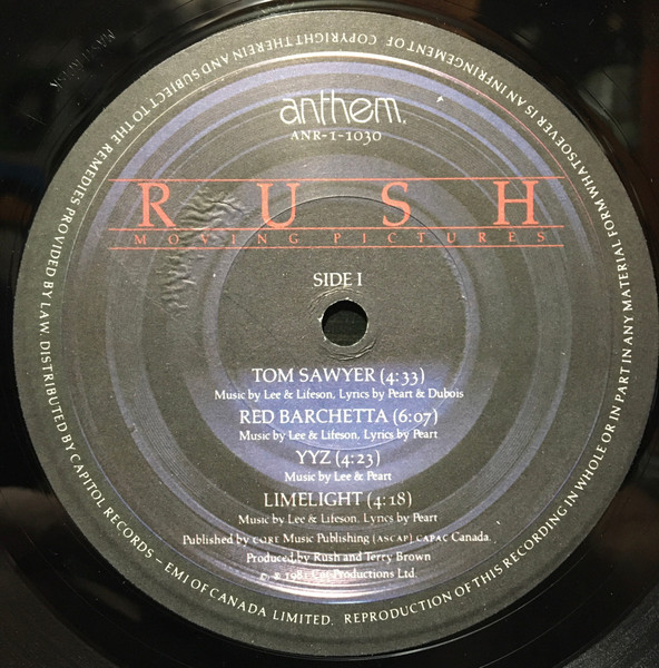 Rush - Moving Pictures [Vinyl] | Anthem (ANR-1-1030) - 3