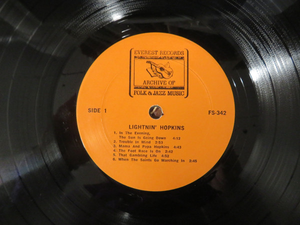 Lightnin' Hopkins - Autobiography In Blues [Vinyl] | Everest Records Archive Of Folk & Jazz Music (FS-342) - 3