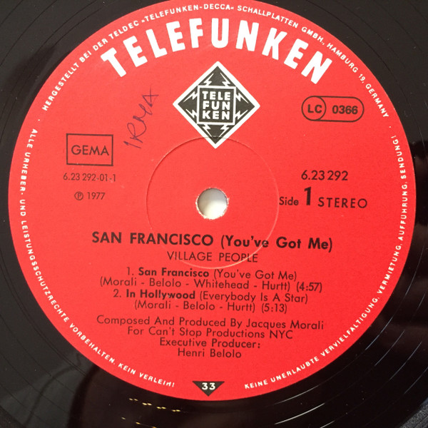 Village People - Village People | Telefunken (6.23 292) - 2